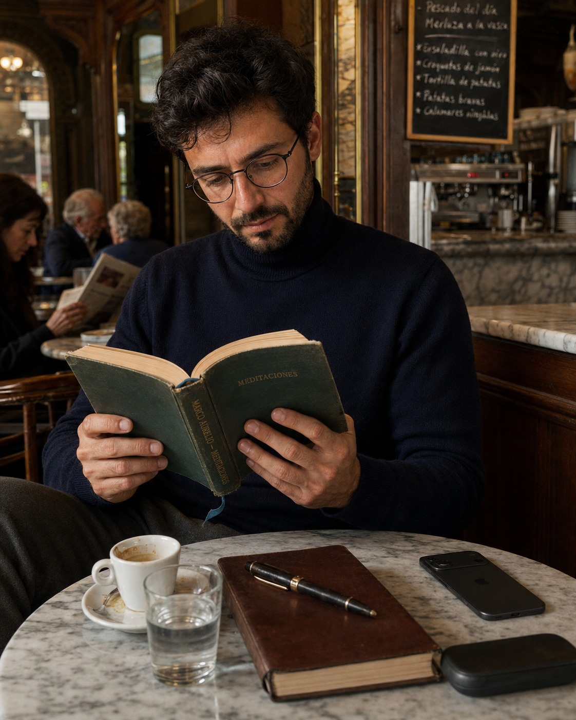 Alejandro Ramos leyendo